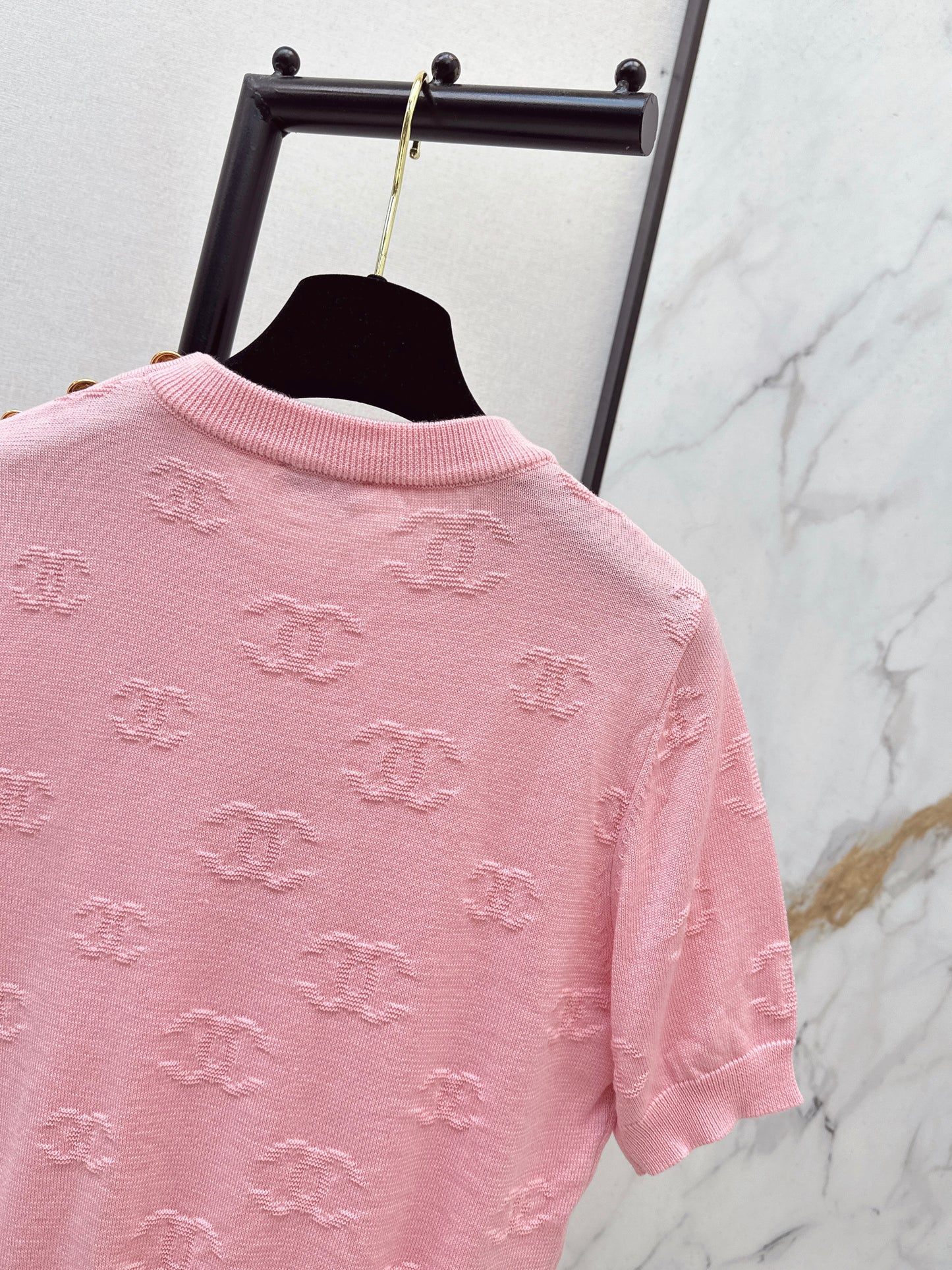 Jacquard Pattern T-Shirt