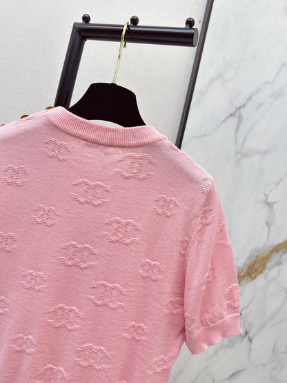 Jacquard Pattern T-Shirt