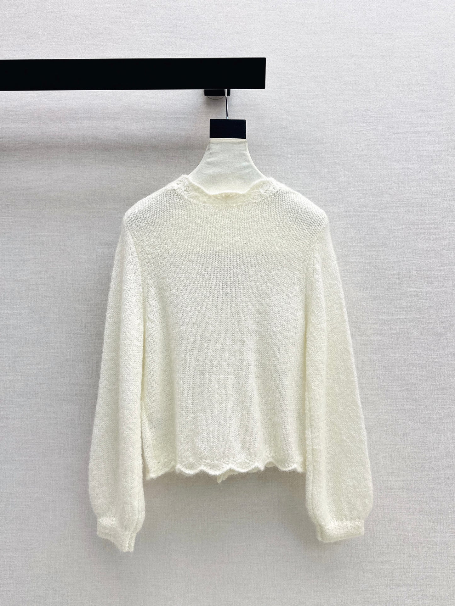 Floral-trimmed cardigan