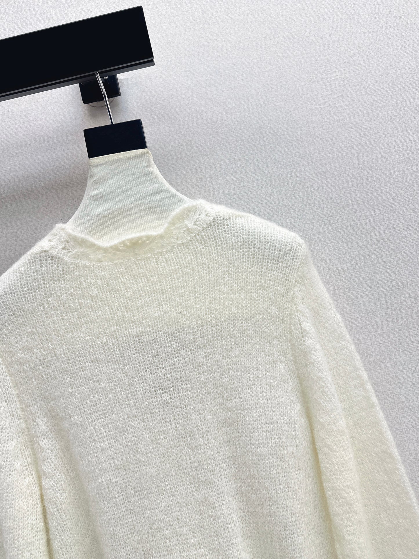 Floral-trimmed cardigan
