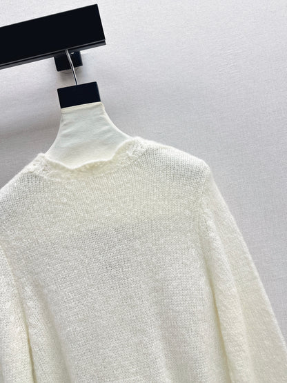 Floral-trimmed cardigan