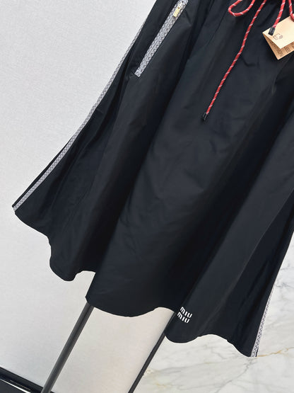 Elastic Waist Midi Skirt