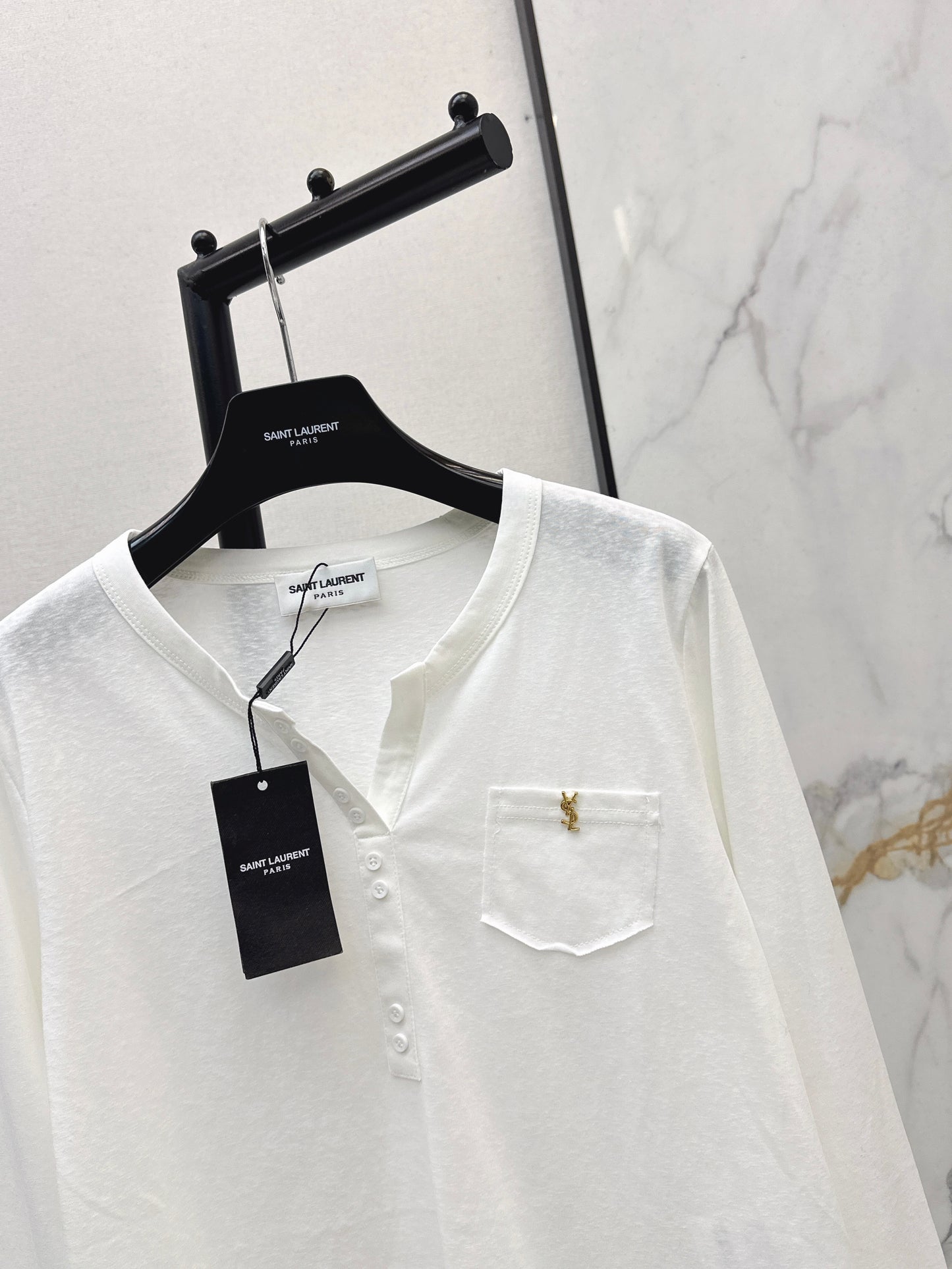 Embroidered Long-Sleeved Top