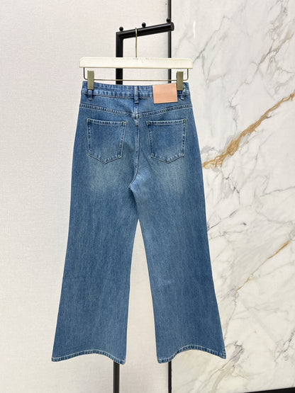 Straight-leg cropped jeans