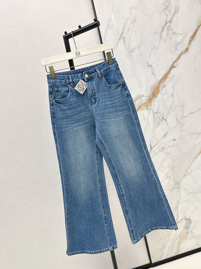 Straight-leg cropped jeans
