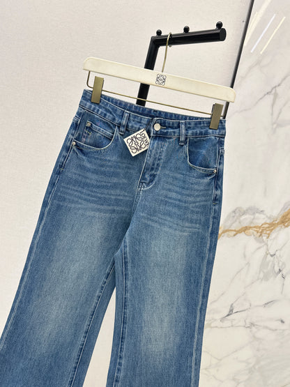 Straight-leg cropped jeans