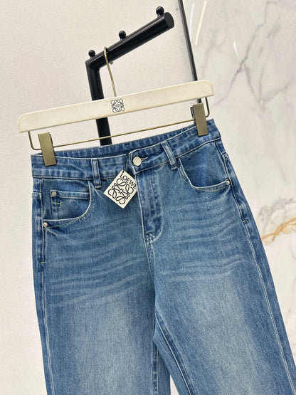 Straight-leg cropped jeans