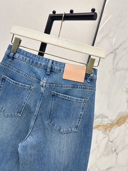 Straight-leg cropped jeans
