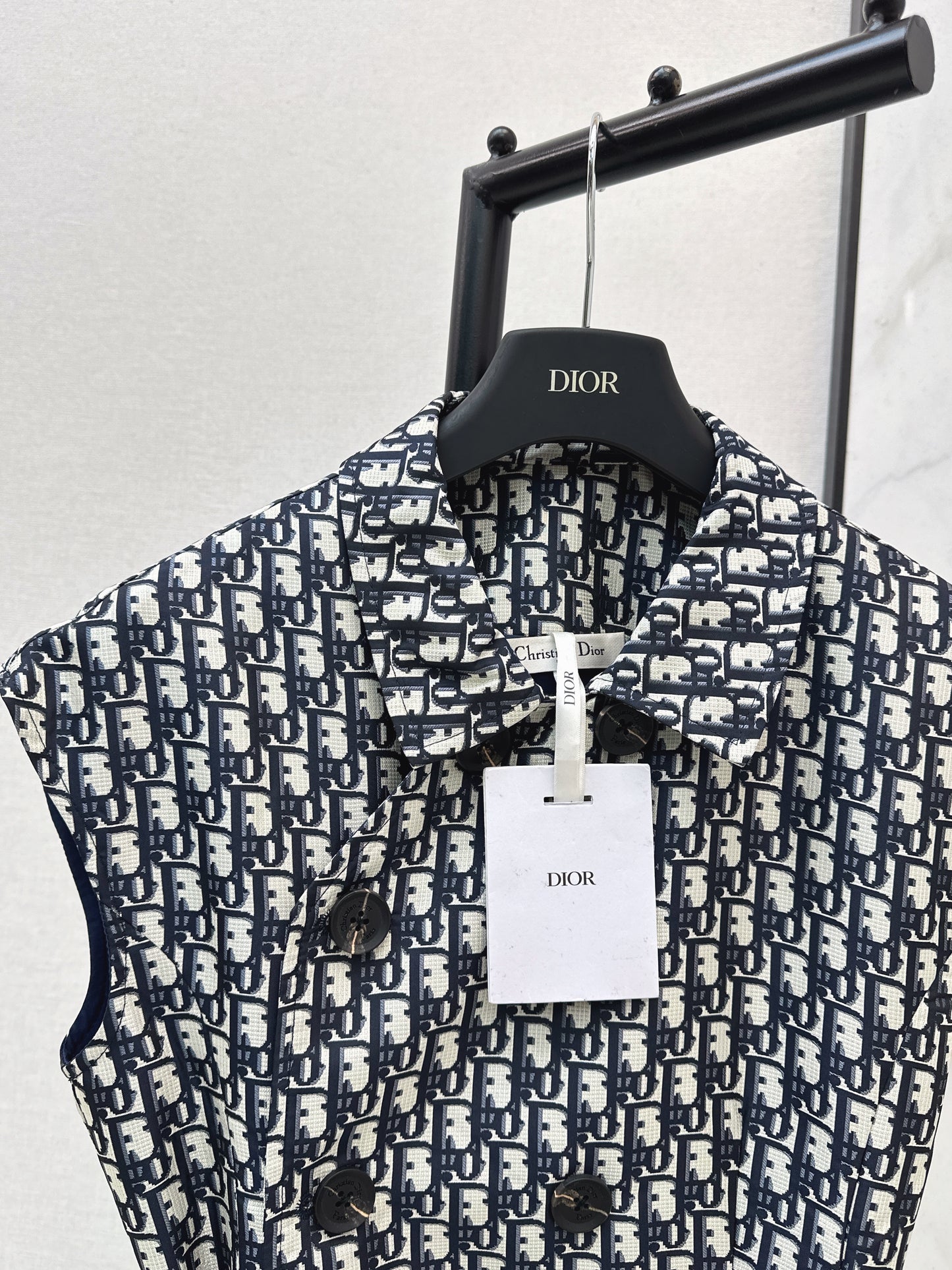 Jacquard Double-Breasted Dress