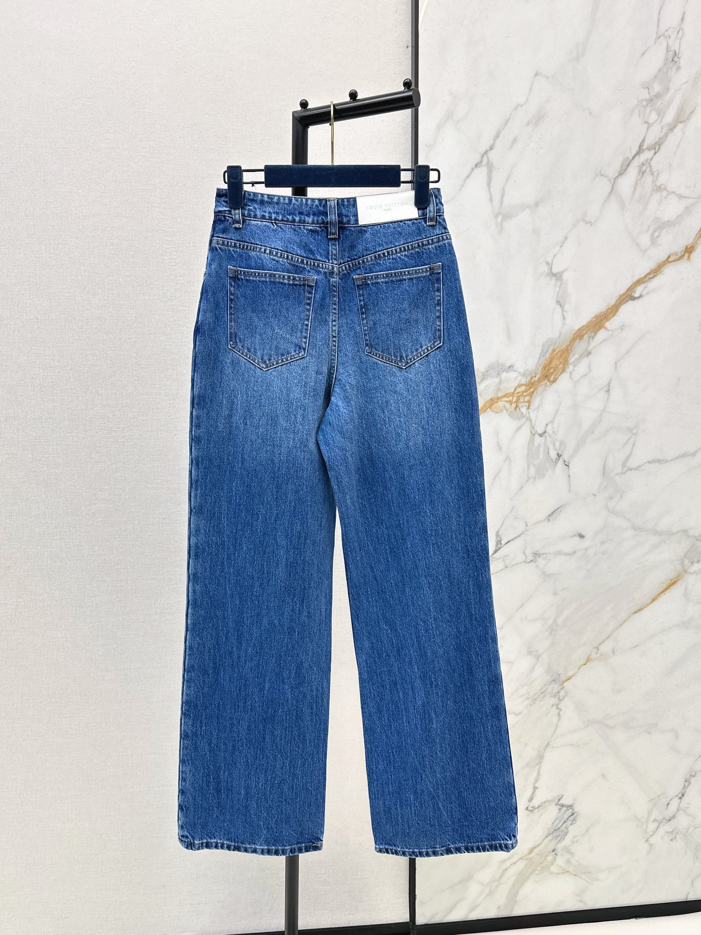 White Leather Label Jeans