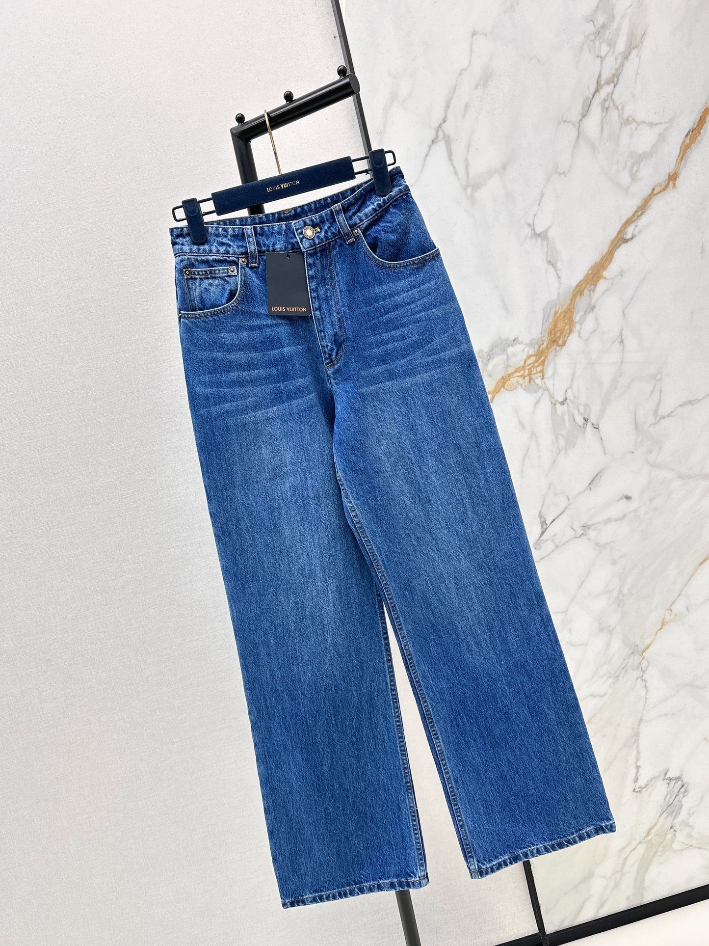 White Leather Label Jeans