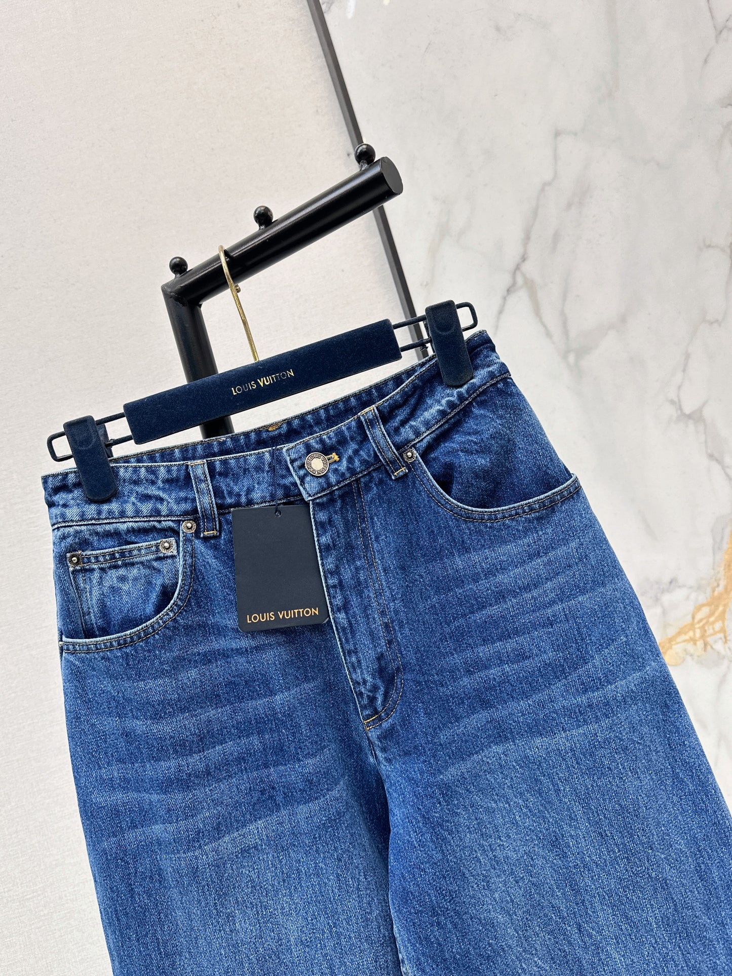 White Leather Label Jeans