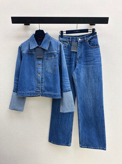 Cuffed Denim Jacket