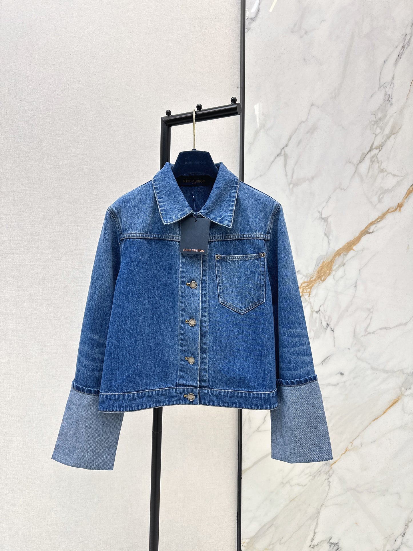 Cuffed Denim Jacket