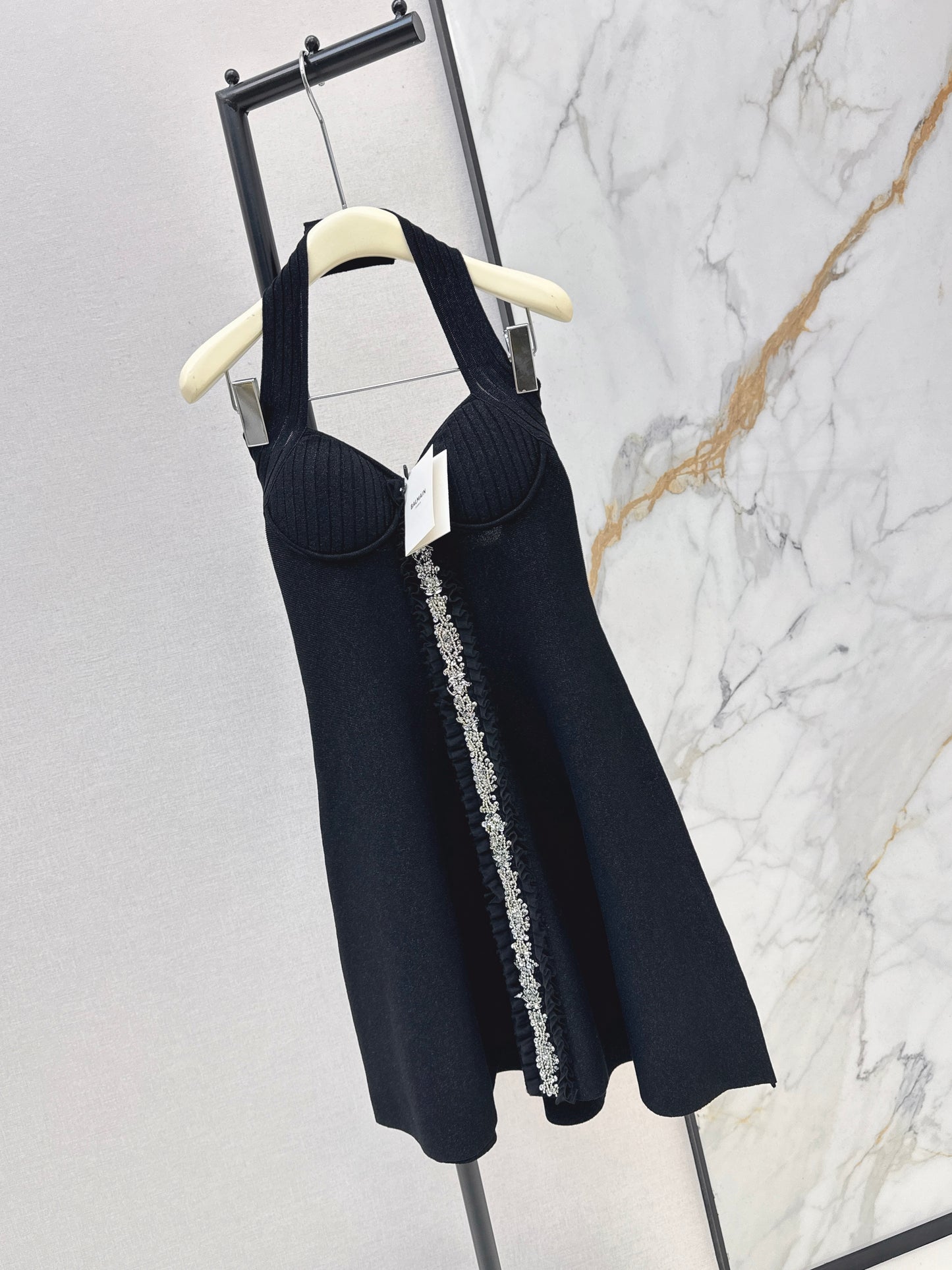 Halter Neck Knit Dress