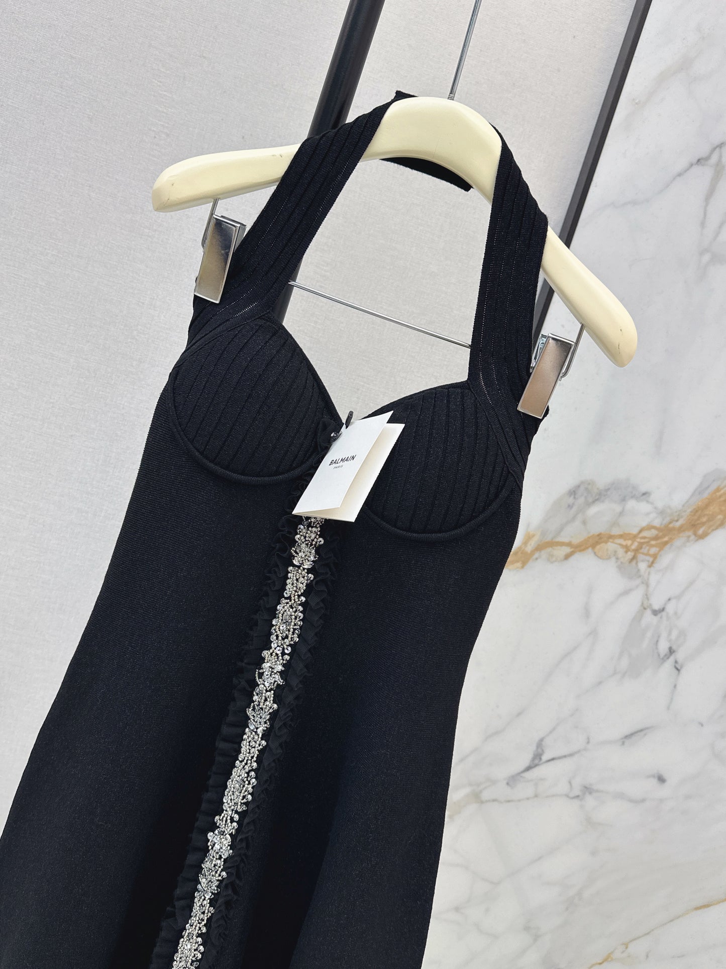 Halter Neck Knit Dress