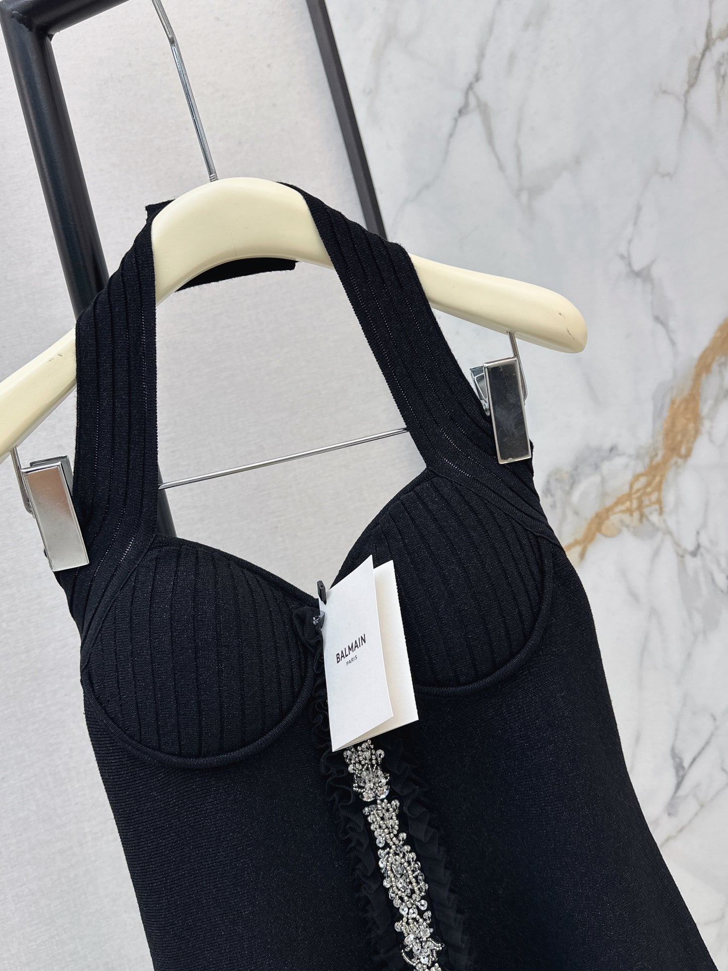 Halter Neck Knit Dress