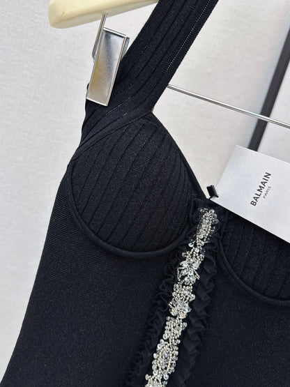 Halter Neck Knit Dress
