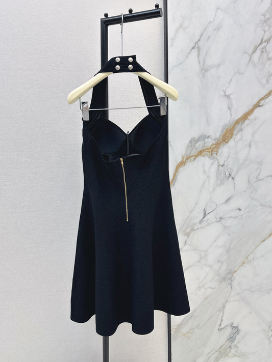 Halter Neck Knit Dress