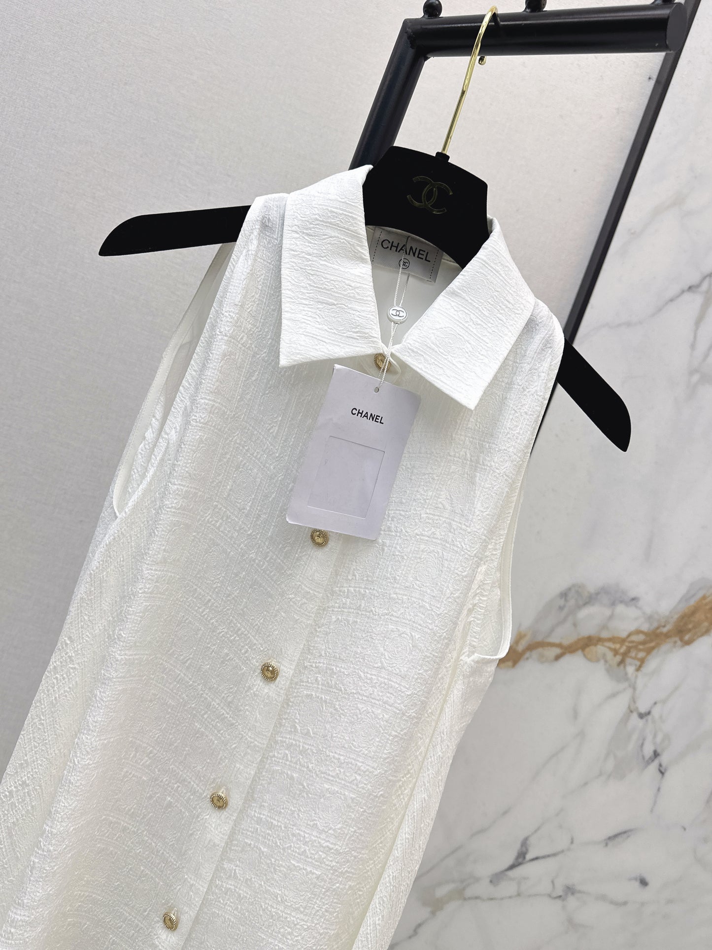 Off-the-shoulder silk blouse