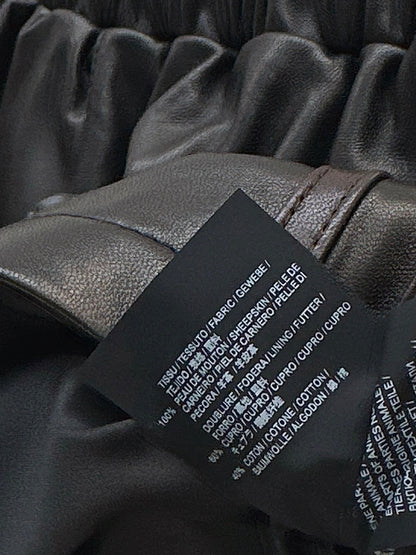 Sporty Genuine Leather Shorts