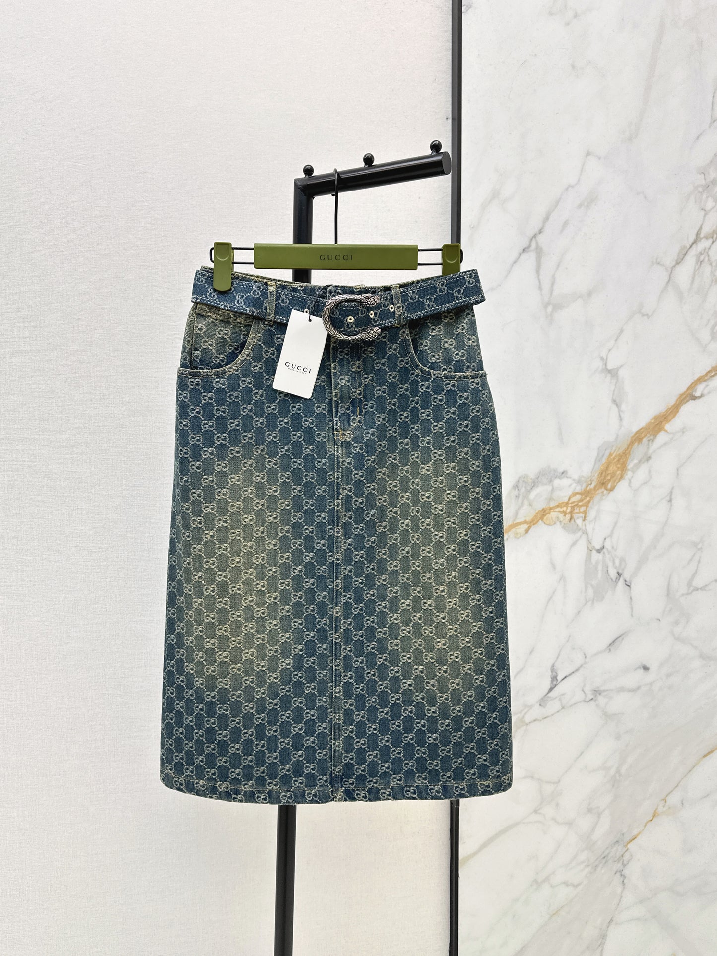 Jacquard Long Midi Skirt