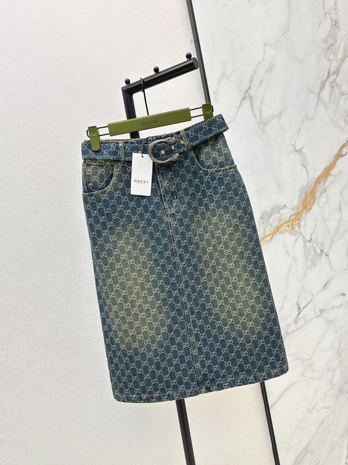Jacquard Long Midi Skirt