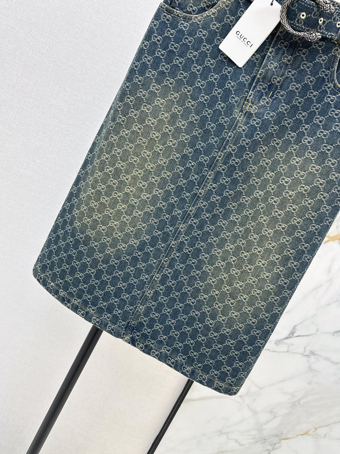 Jacquard Long Midi Skirt
