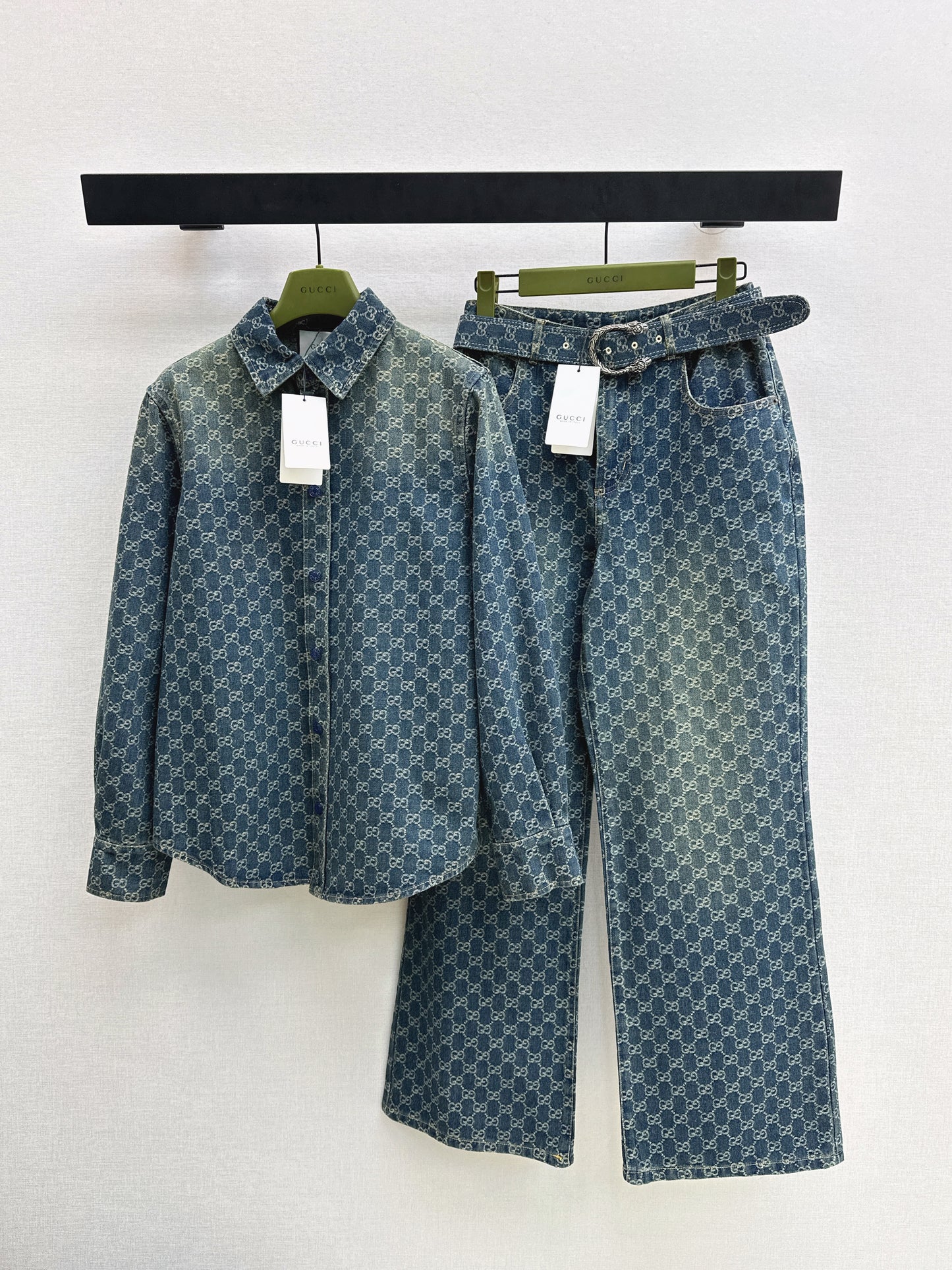 Jacquard Denim Shirt