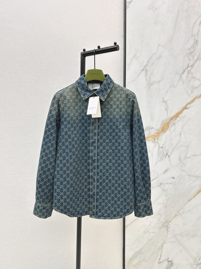 Jacquard Denim Shirt
