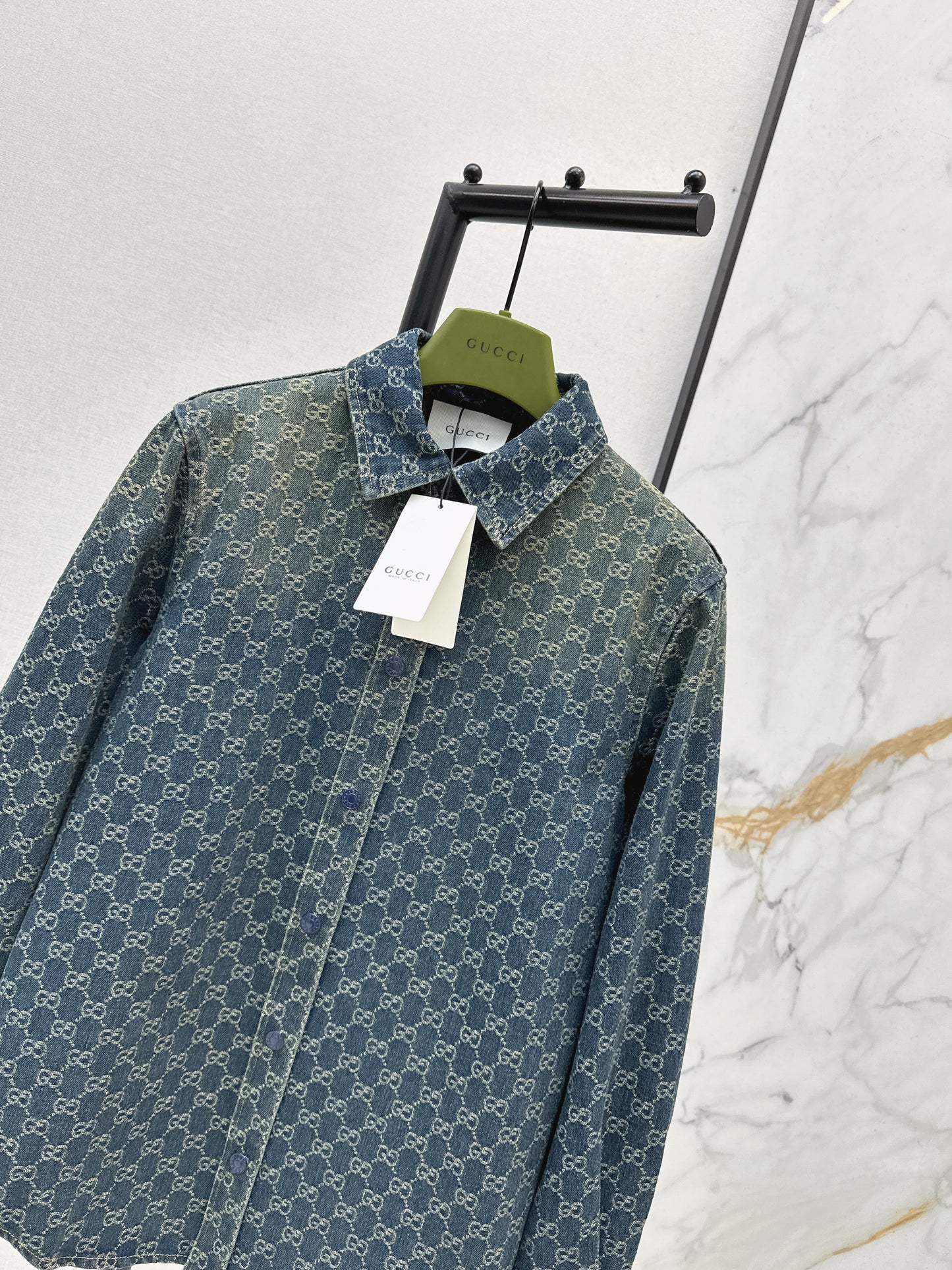 Jacquard Denim Shirt