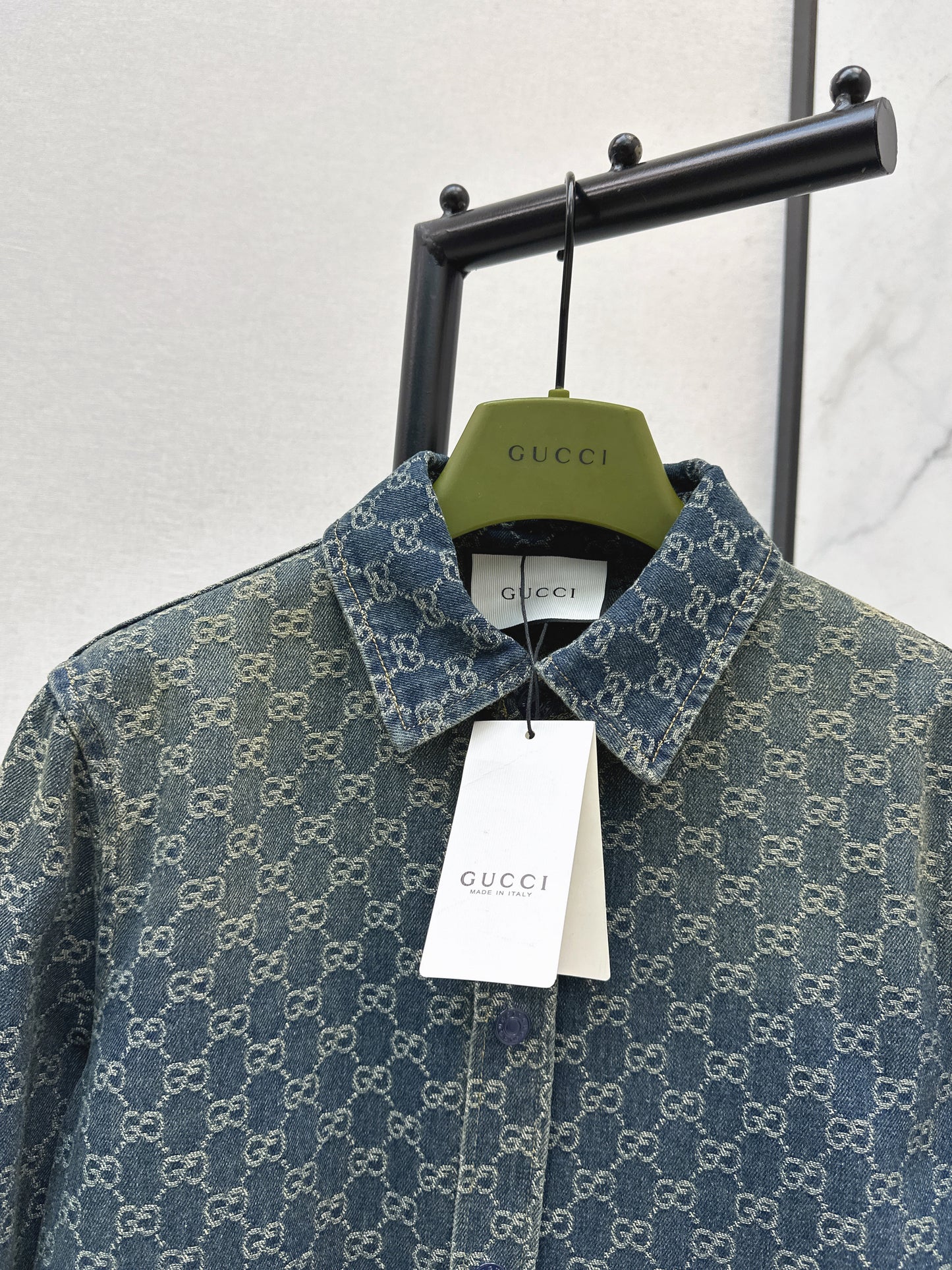 Jacquard Denim Shirt