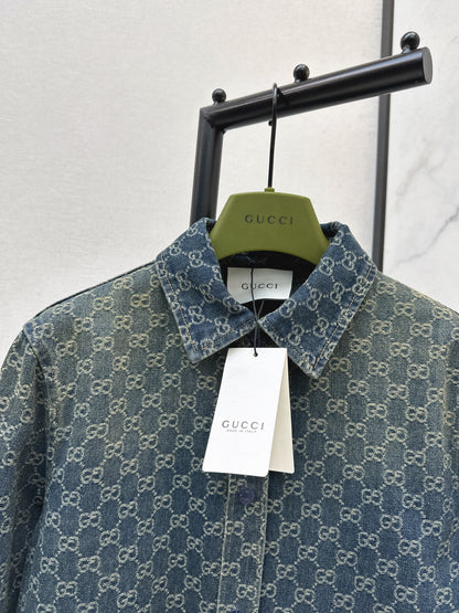Jacquard Denim Shirt