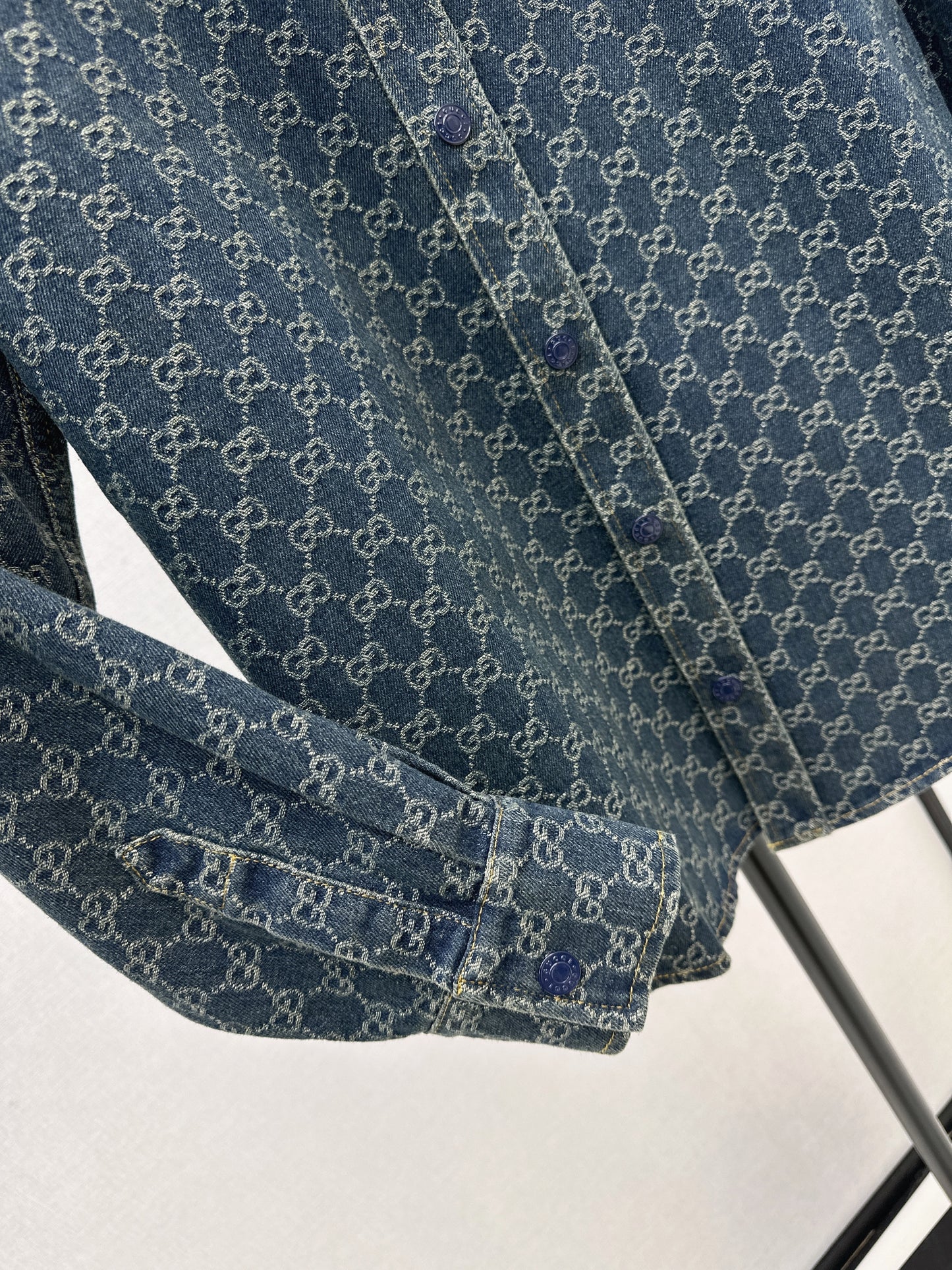 Jacquard Denim Shirt