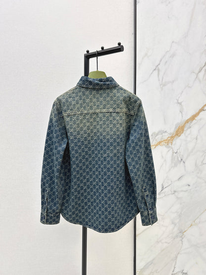 Jacquard Denim Shirt