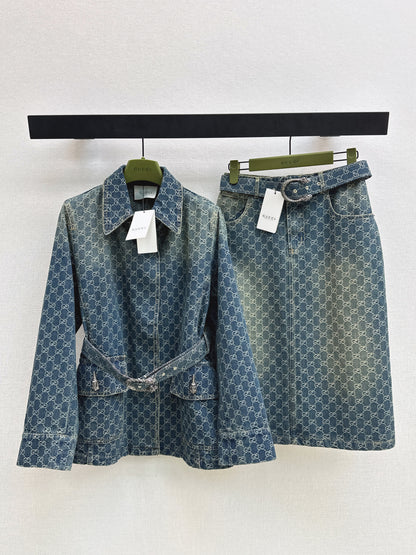 Jacquard Denim Jacket