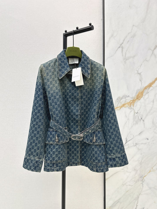 Jacquard Denim Jacket