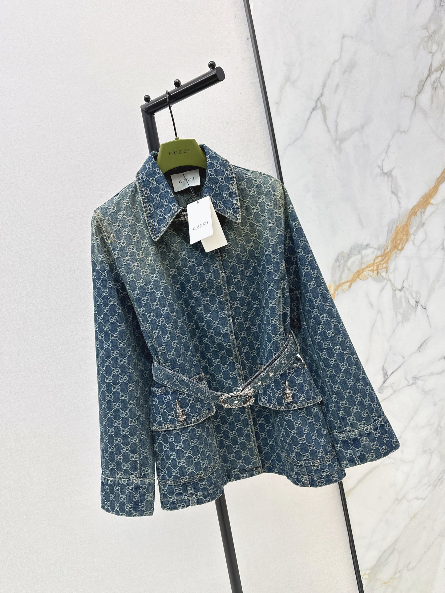 Jacquard Denim Jacket