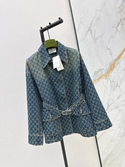 Jacquard Denim Jacket