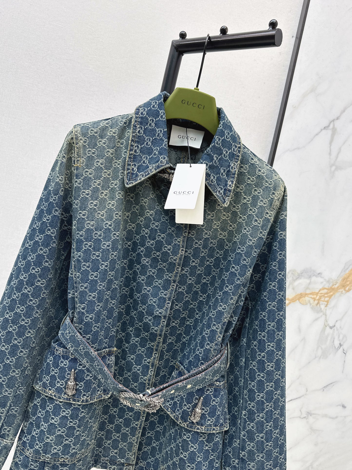 Jacquard Denim Jacket