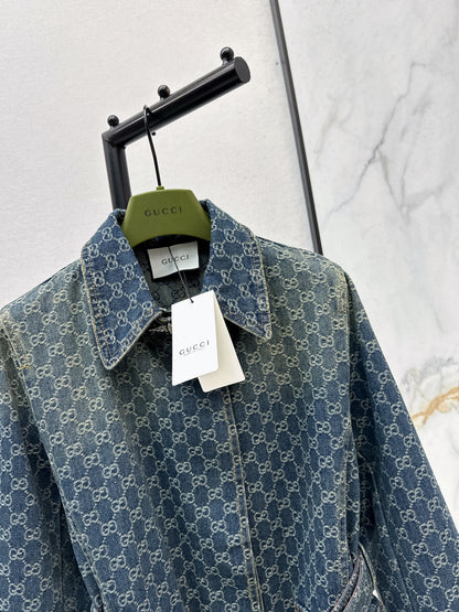 Jacquard Denim Jacket