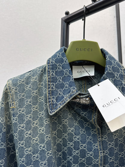 Jacquard Denim Jacket