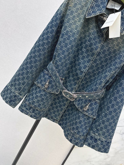 Jacquard Denim Jacket