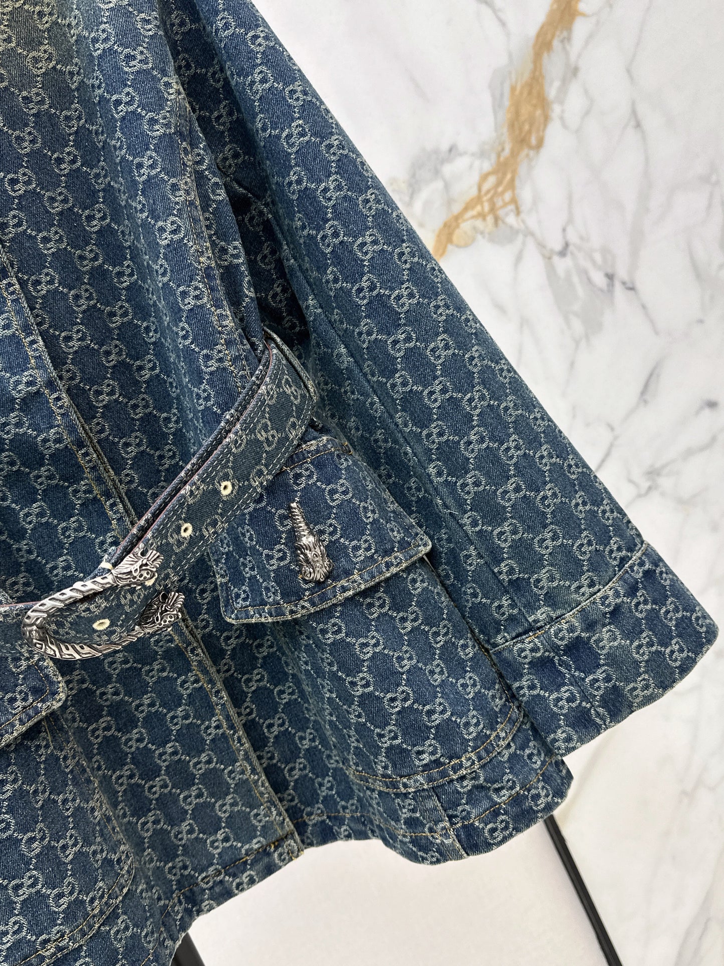 Jacquard Denim Jacket