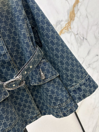 Jacquard Denim Jacket