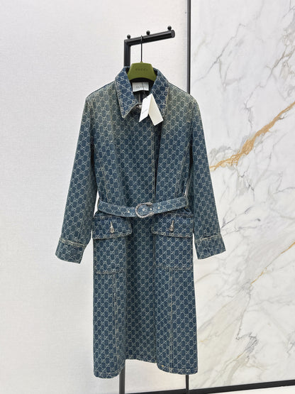 Jacquard Long Coat