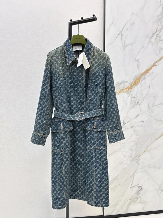 Jacquard Long Coat