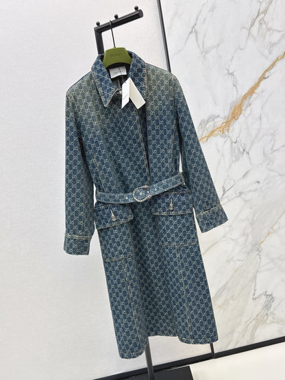 Jacquard Long Coat