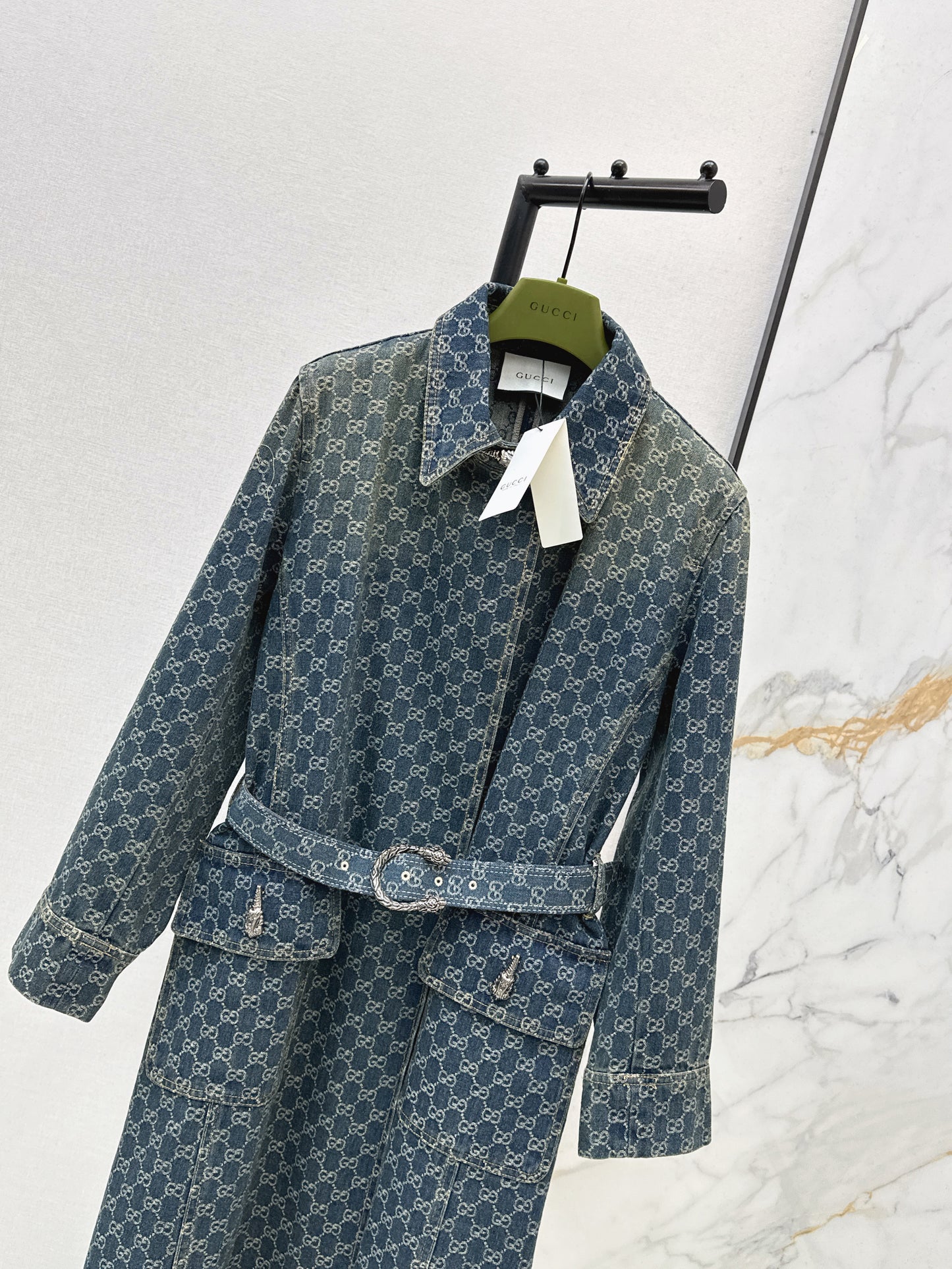 Jacquard Long Coat