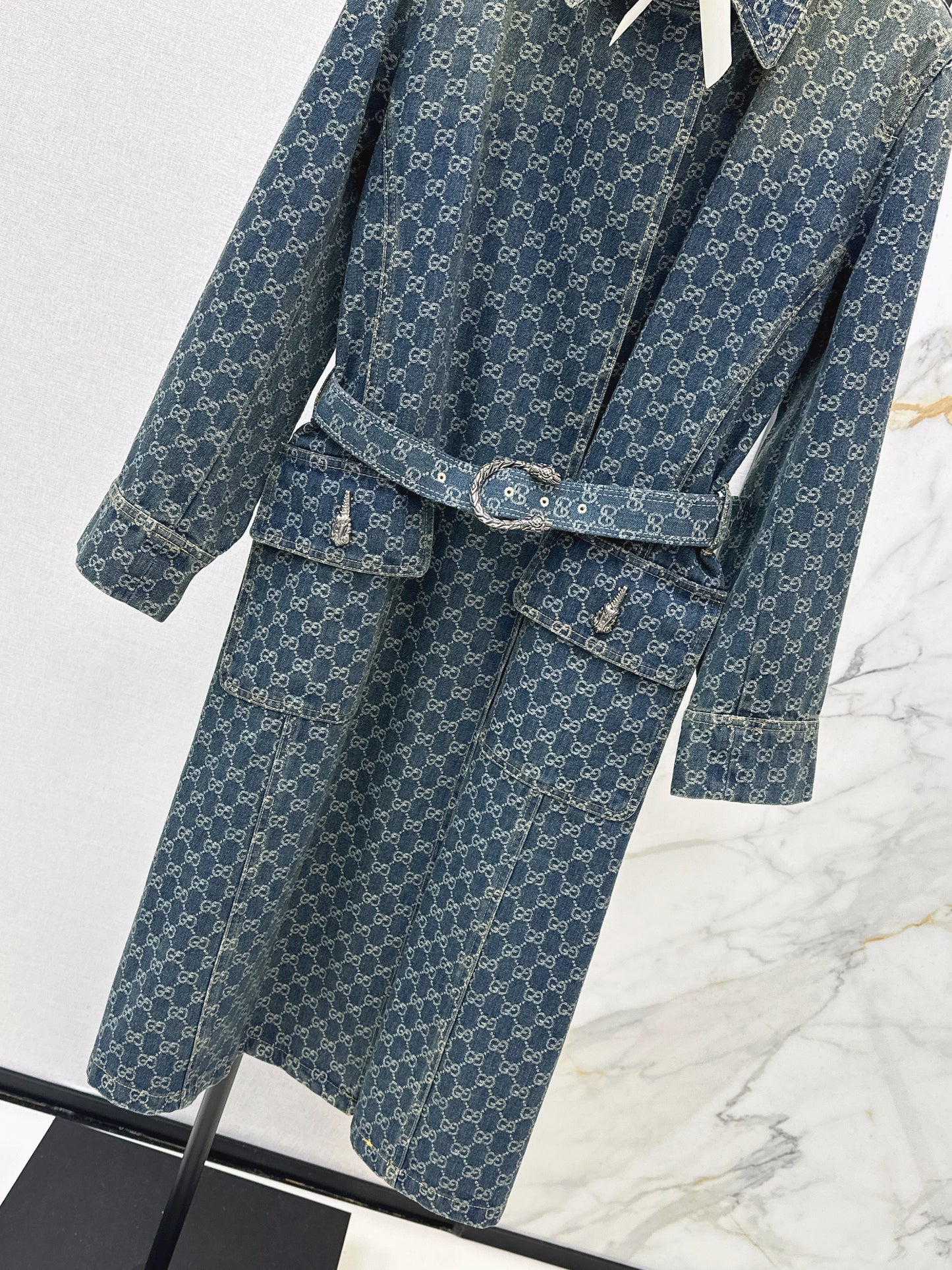Jacquard Long Coat